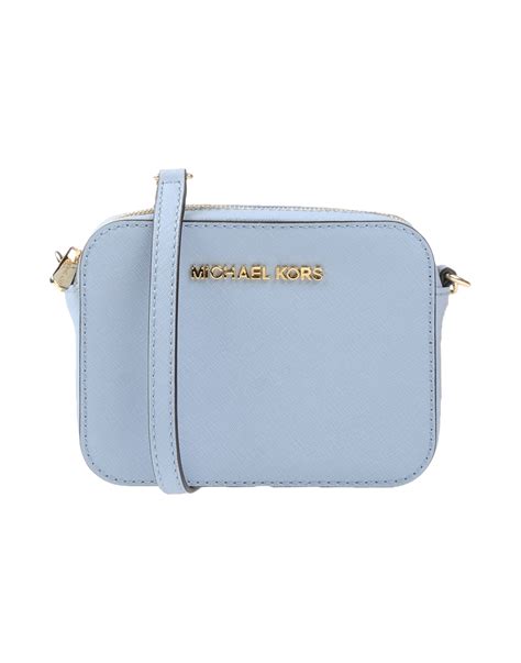 thin blue line purse michael kors|Michael Kors blue crossbody purse.